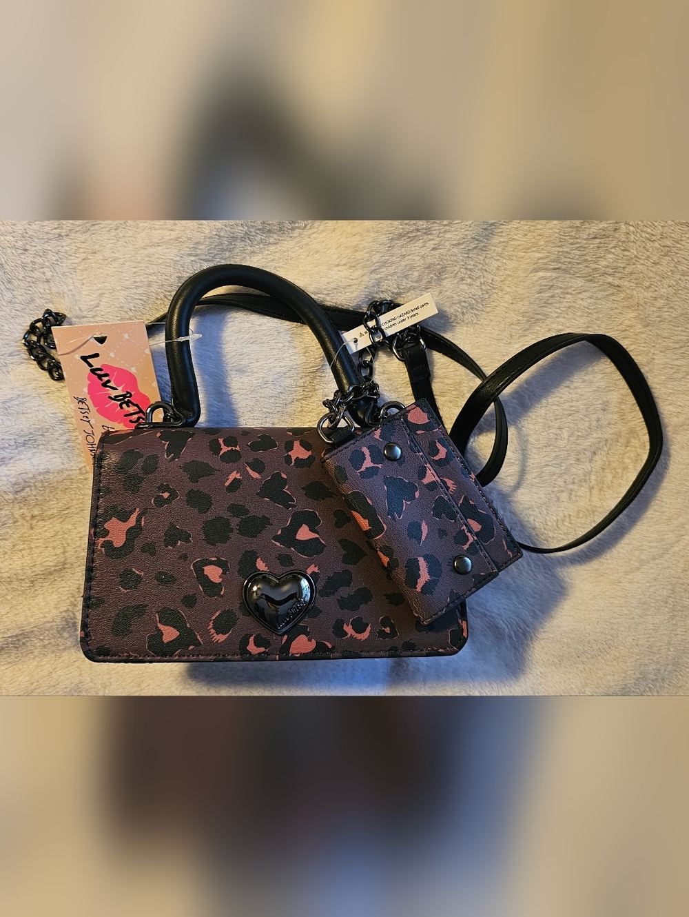 Leopard print Satchel and Crossbody Bag